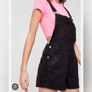TNA Women's Dark Denim Overalls